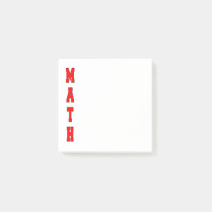 Math Post-it Notes