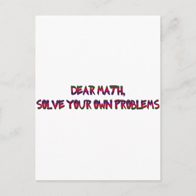 math postcard (Front)