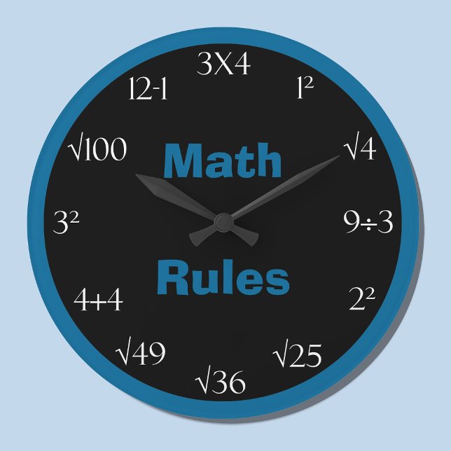 Math Problem Classroom Clock - Math Rules (Creator Uploaded)