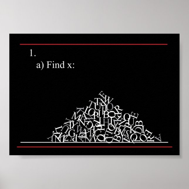 Math problem poster (Front)