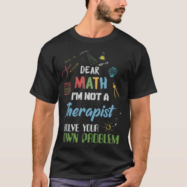 math Problems animals friendship  T-Shirt (Front)
