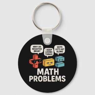 Math Problems Symbols Funny Teacher Back To School Key Ring