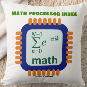 Math Processor Inside Semiconductor Chip Equation Cushion