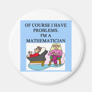 MATH psychology joke Magnet