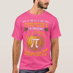 Math Pun Pumpkin Pi Funny Halloween Costume T-Shirt