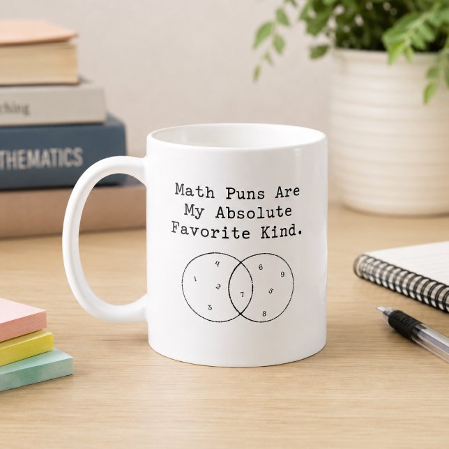 Math Puns Are My Absolute Favourite Kind Humour Coffee Mug (Creator Uploaded)