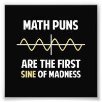 Math Puns First Sine of Madness