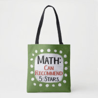 Math Review 5 Stars Tote Bag