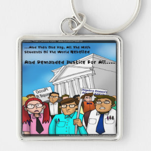 Math Revolt Funny Gifts Tees & Cards Key Ring