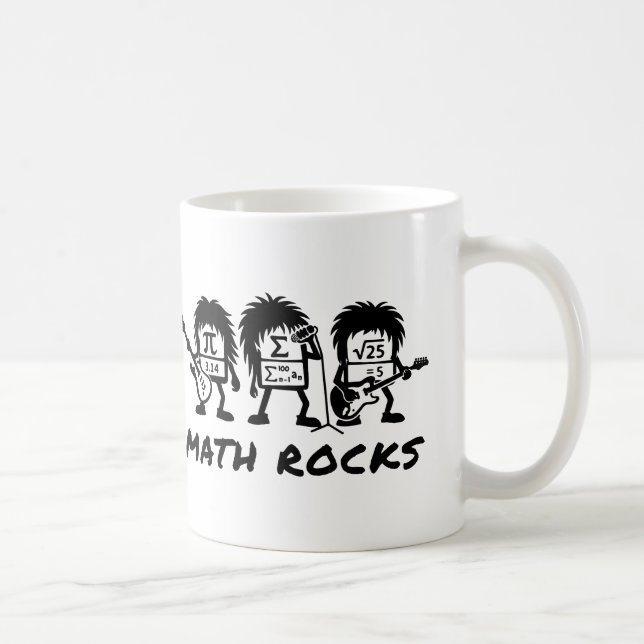 Math Rocks Academic Rock Band Humor Coffee Mug (Right)