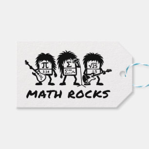 Math Rocks Academic Rock Band Humor Gift Tags