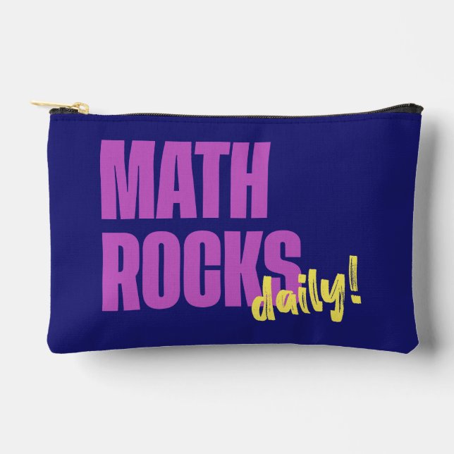 Math Rocks Daily Accessory Pouch (Front)