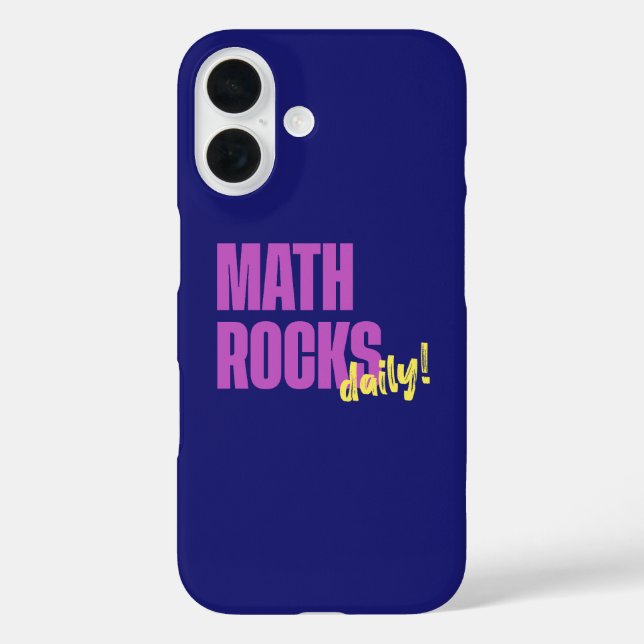 Math Rocks Daily Case-Mate iPhone Case (Back)