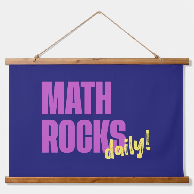 Math Rocks Daily Hanging Tapestry (Front)