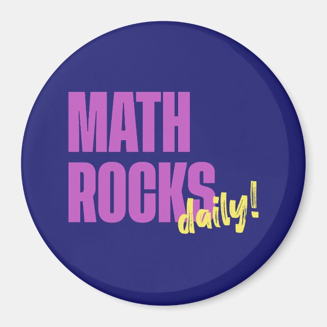 Math Rocks Daily Magnet (Front)
