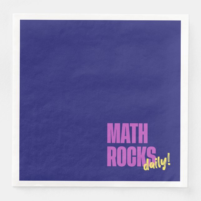 Math Rocks Daily Napkin (Front)