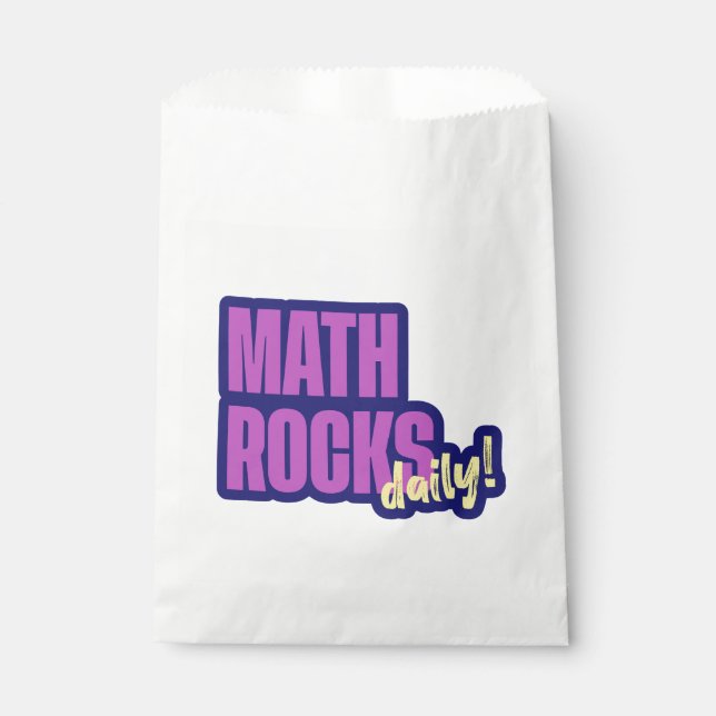 Math Rocks Daily Teacher Favour Bags (Front)