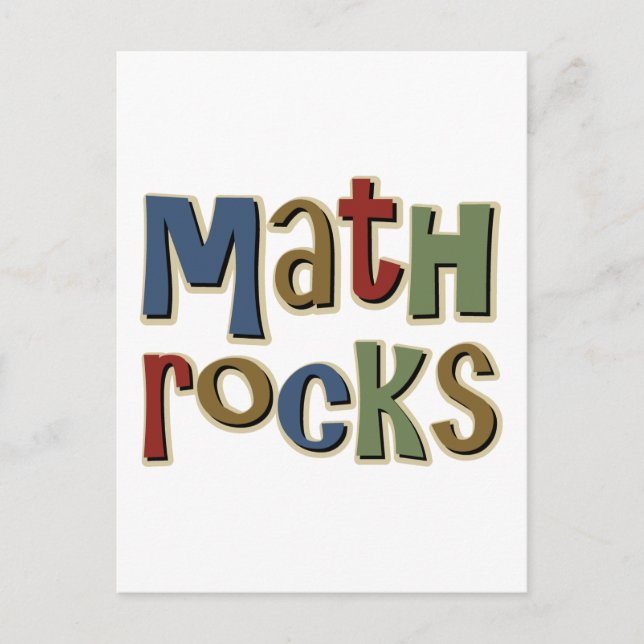 Math Rocks Postcard (Front)