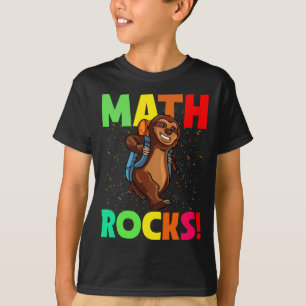 Math Rocks Sloth Back To School T-Shirt