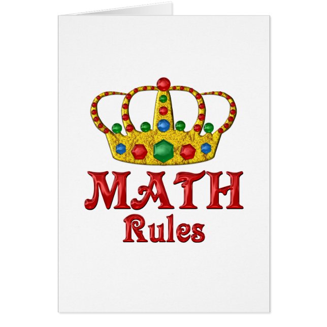 MATH Rules (Front)