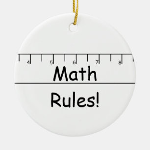 Math Rules! Ceramic Tree Decoration