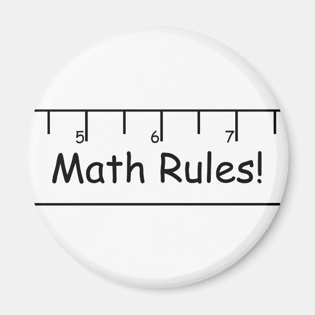Math Rules! Magnet (Front)