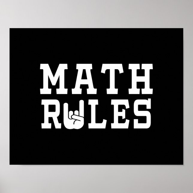 Math Rules Poster (Front)