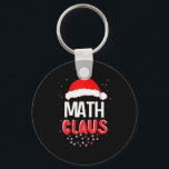 Math Santa Claus Christmas Matching Costume  Key Ring<br><div class="desc">Math Santa Claus Christmas Matching Costume</div>