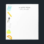 Math school teacher gift notepad<br><div class="desc">Math school teacher gift notepad.</div>