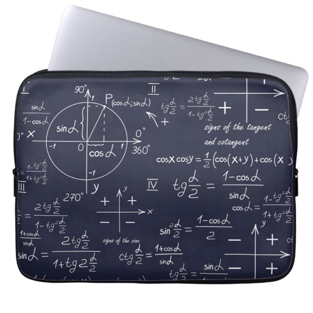 Math Scientist (Blue) Laptop Sleeve (Front)