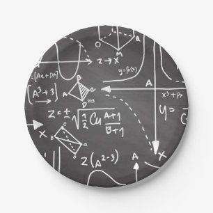 Math scribbles    paper plate