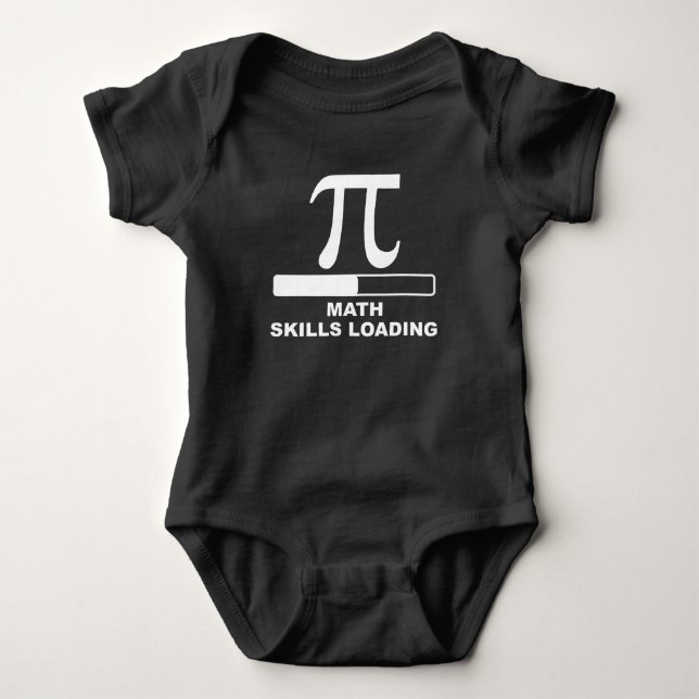 Math Skills Loading Baby Bodysuit (Front)