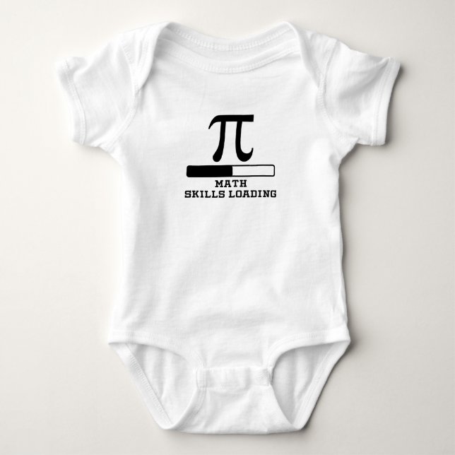Math Skills Loading Baby Bodysuit (Front)