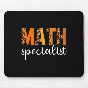 Math Specialist Leopard Thanksgiving Day Funny Fal Mouse Mat