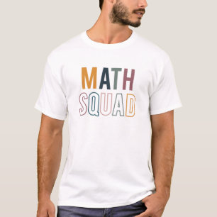 Math Squad - Mathematics Teacher Colourful Group T-Shirt