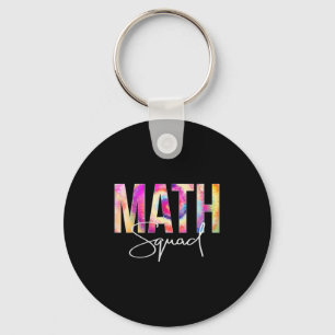 Math Squad Tie Dye Back To School Women Appreciati Key Ring