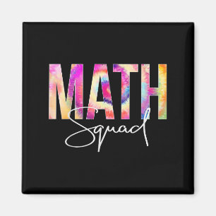 Math Squad Tie Dye Back To School Women Appreciati Magnet