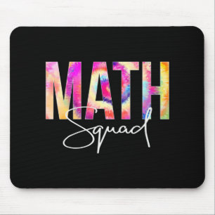 Math Squad Tie Dye Back To School women appreciati Mouse Mat