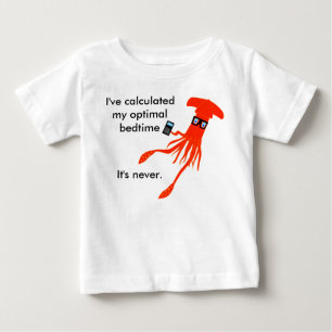 Math Squid Bedtime t-shirt