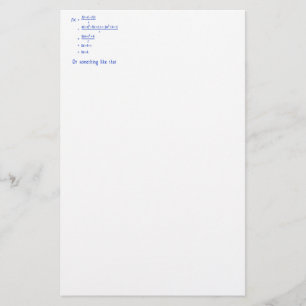 Math Stationery