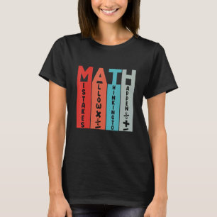 Math Students School Matching Science Math Teacher T-Shirt