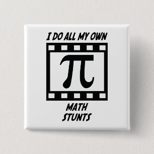 Math Stunts 15 Cm Square Badge