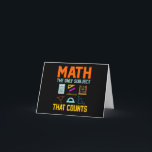Math Subject Counts Mathematic Maths Teacher Invitation<br><div class="desc">This graphic idea is for math lovers. This funny graphic / quote clothing makes all math teachers happy.</div>