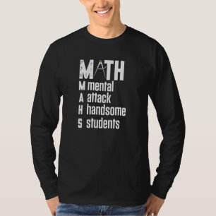 Math Subject For Handsome Student Funny Math T-Shirt