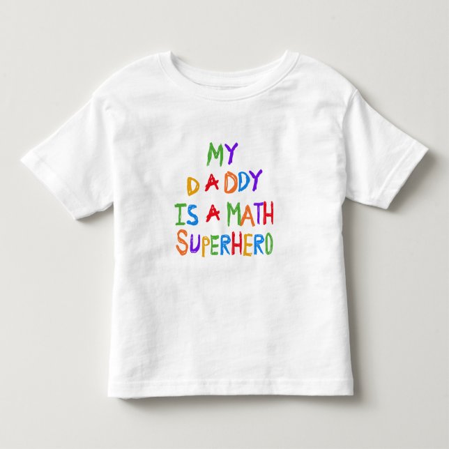 Math Superhero Toddler T-Shirt (Front)