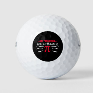 Math Symbol My Password is the last 8 digits of PI Golf Balls