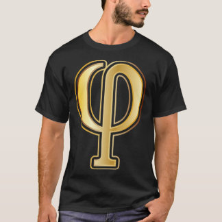 Math Symbols Gold Ratio Phi Maths Fan Gift riding  T-Shirt