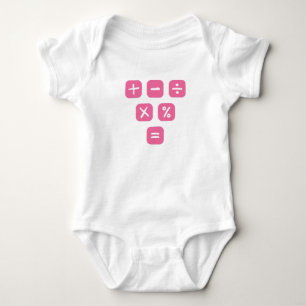 Math Symbols mathematical Signs Maths Baby Bodysuit