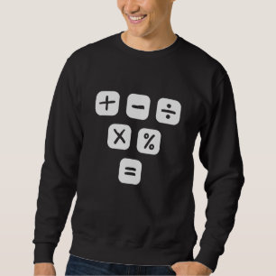 Math Symbols mathematical Signs Maths Sweatshirt