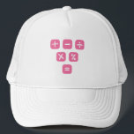 Math Symbols mathematical Signs Maths Trucker Hat<br><div class="desc">Cool and funny Math design featuring some basic maths symbols and mathematical signs. A perfect match for kids,  students and teachers as well as for parents.</div>